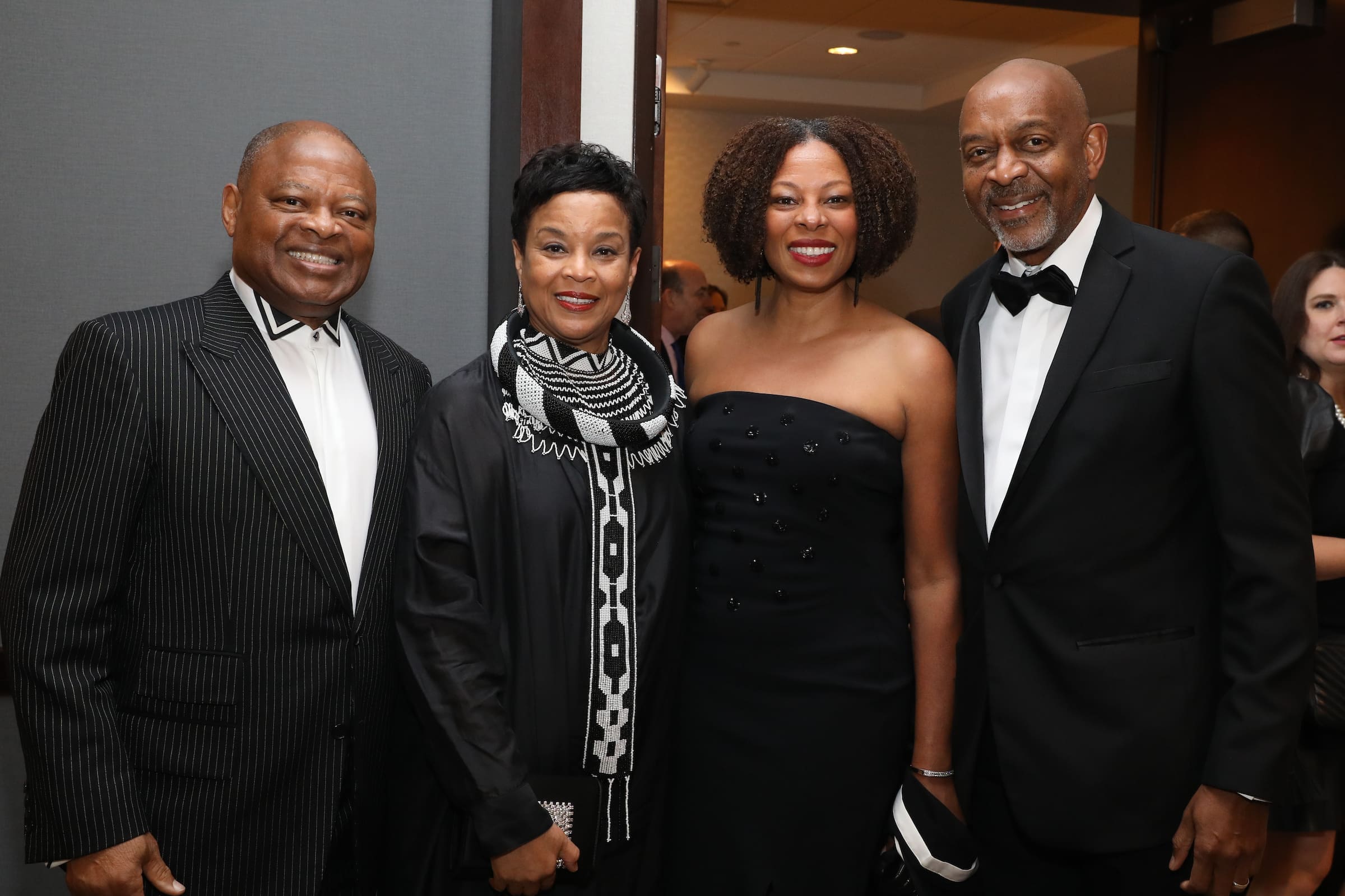 HMH.PPDickson41_Kase and Eileen Lawal, Dr. Abenaa Brewster, Dr. Robert Satcher