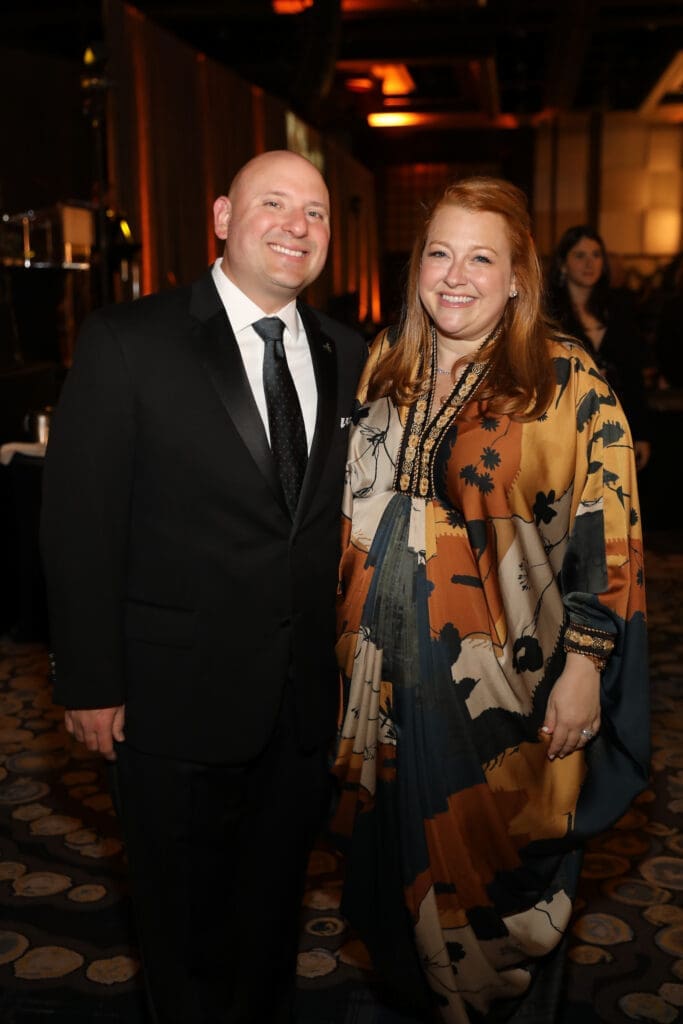Host committee chairs Luis Gomar & Stacy Soefer Gomar at the Holocaust Museum Houston Lyndon Baines Johnson Moral Courage Award Dinner (Photo by Priscilla Dickson)