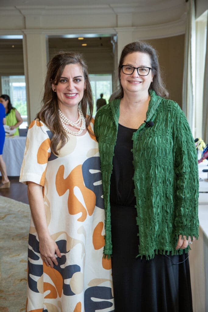 Craft Center's new executive director Leila Cartier, Cindi Strauss at Houston Center for Contemporary Craft Spring Luncheon (Photo by Jenny Antill Clifton)