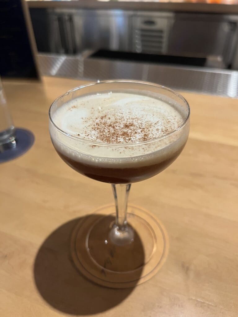 Tina's Continental serves a delicious espresso martini. (Photo by Megan Ziots)