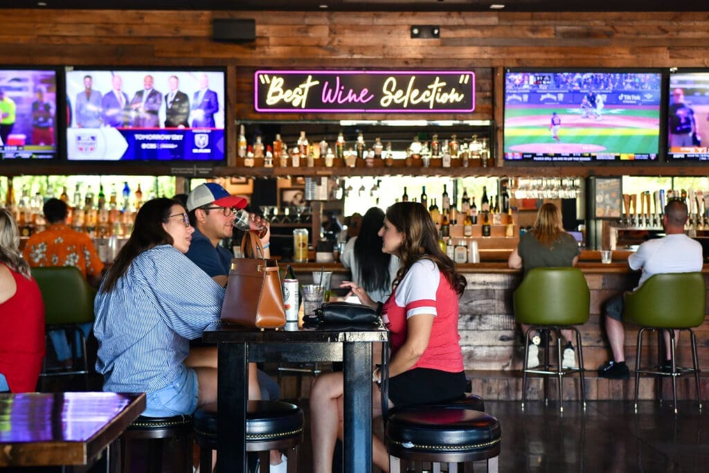 Kirby Ice House's interior is open and roomy — with plenty of space for corporate events.