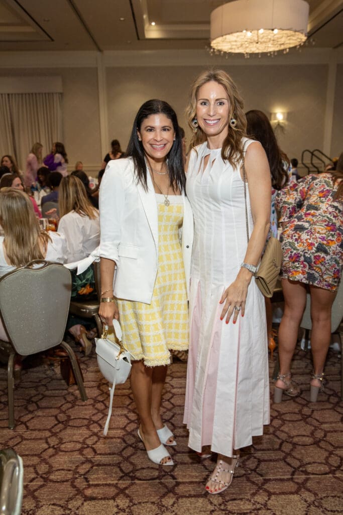Kristy Bradshaw, Brooke Bentley Gunst at the Arms Wide luncheon held at the Briar Club. (Photo by Jenny Antill)