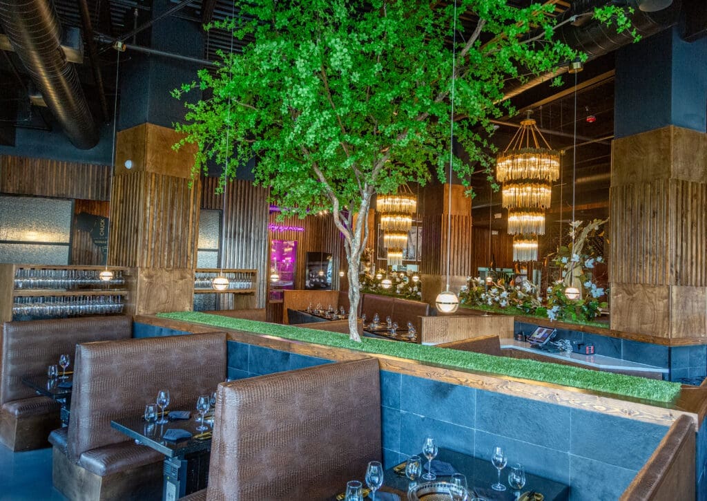 The main dining room at Karne in Houston, Texas. (Photo by Jenn Duncan)