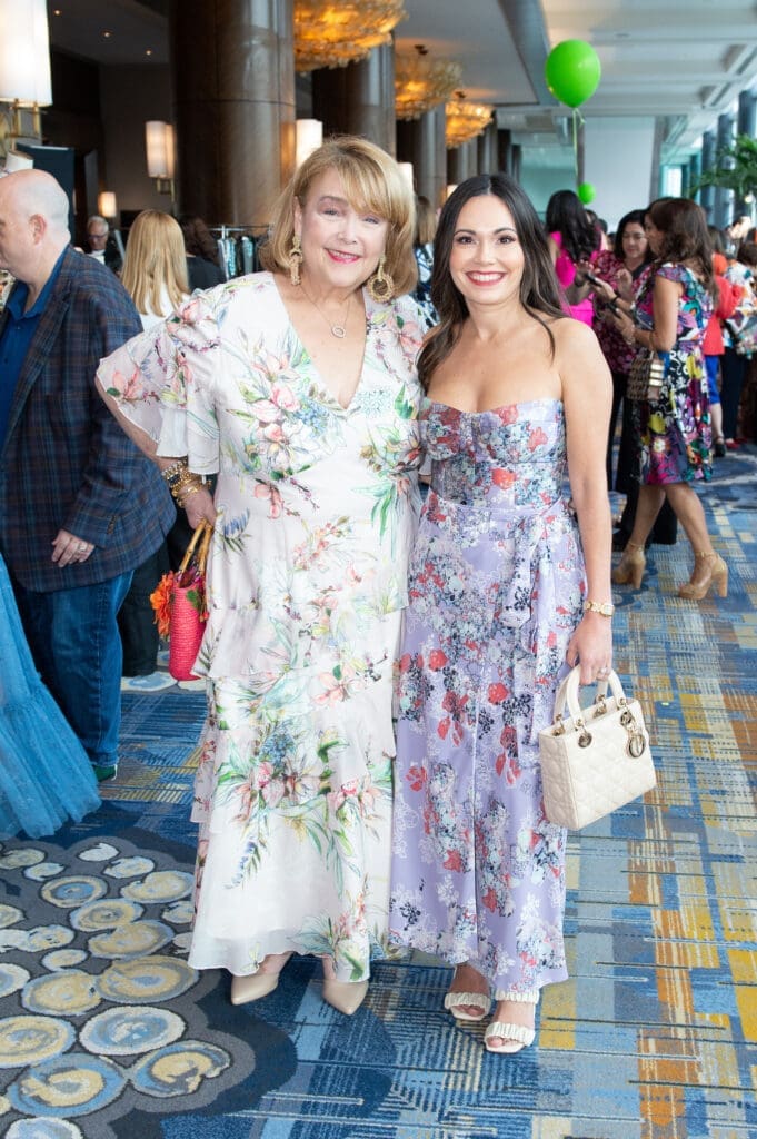 Marilu Garza, Michelle Leal at the Latin Women's Initiative fashion show and luncheon. (Photo by Jacob Power)