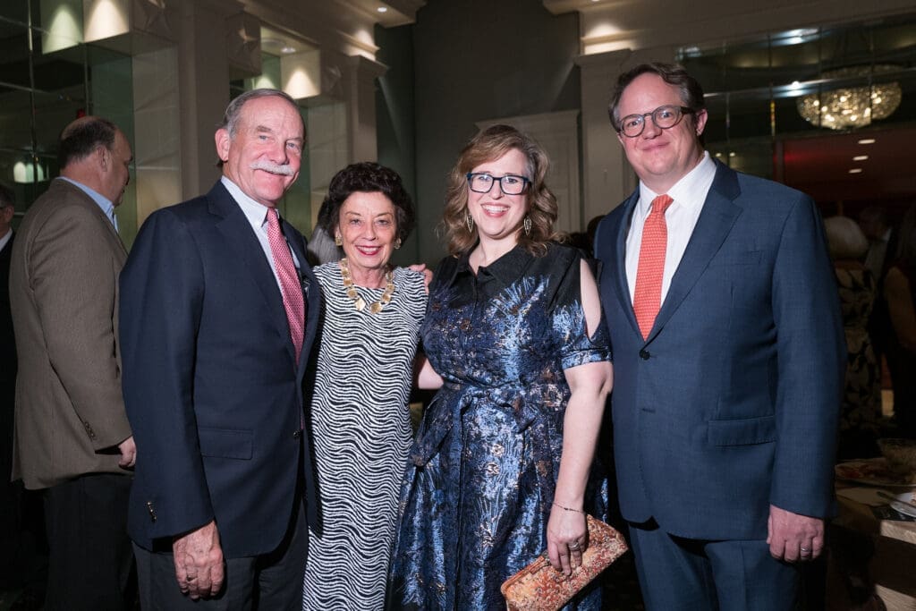 Marty & Kathy Goossen, Amanda McMillian, Benjamin Holloway  at the United Way of Greater Houston 100th anniversary celebration. (Photo by Daniel Ortiz)