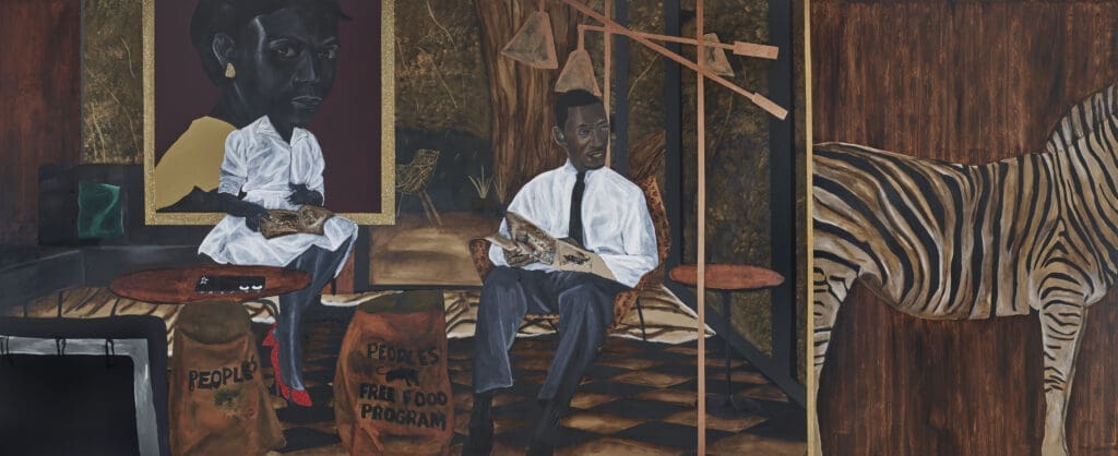 Jammie Holmes, zebra in the room (2023).