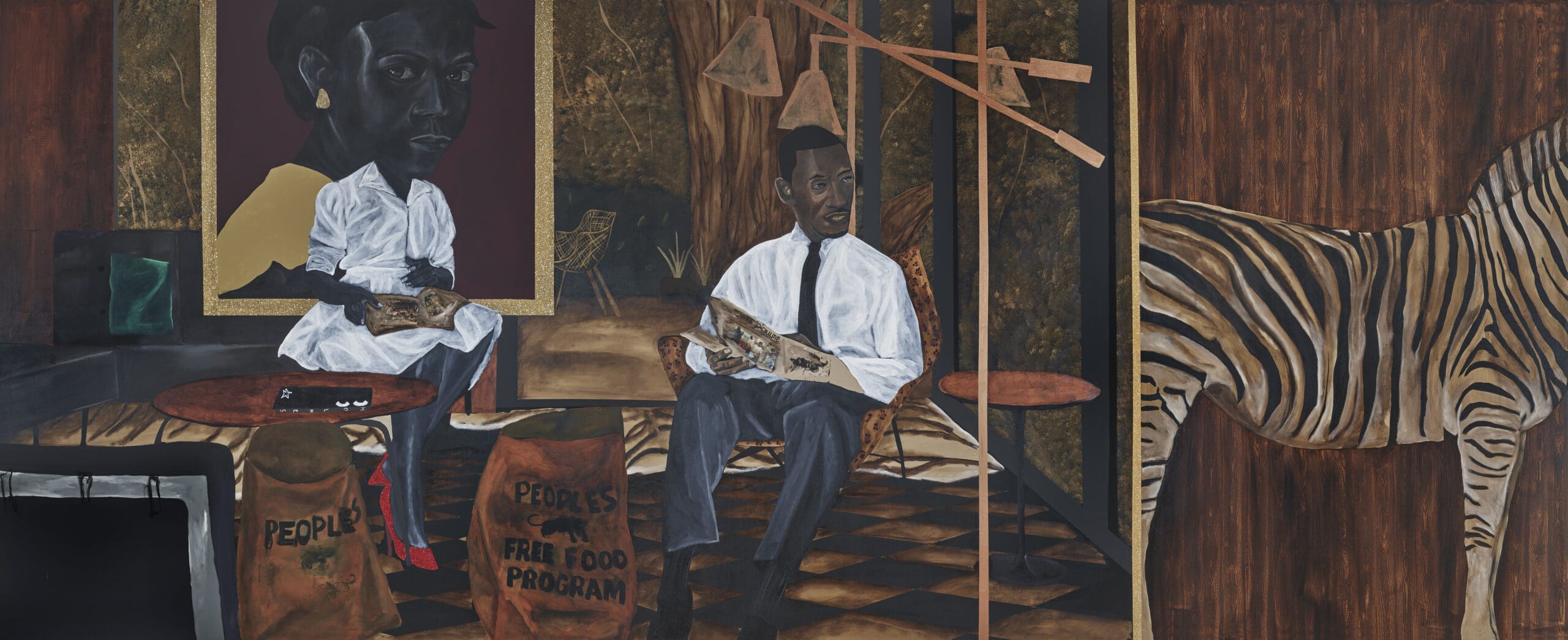 Museum May – Jammie Holmes, zebra in the room (2023).
