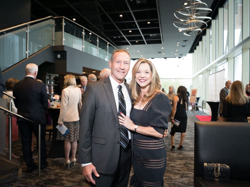 Ron Finck & Julie Baker Finck at the Barbara Bush Houston Literacy Foundation’s A Celebration of Reading, at the Hobby Center for the Performing Arts. (Photo by Gary Fountain)