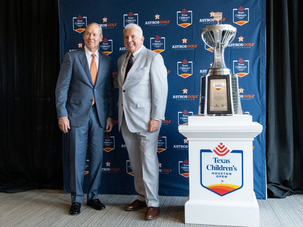 Houston Astros owner Jim Crane and Texas Children's CEO Mark Wallace have a real friendship too.  (Photo by F. Carter Smith)