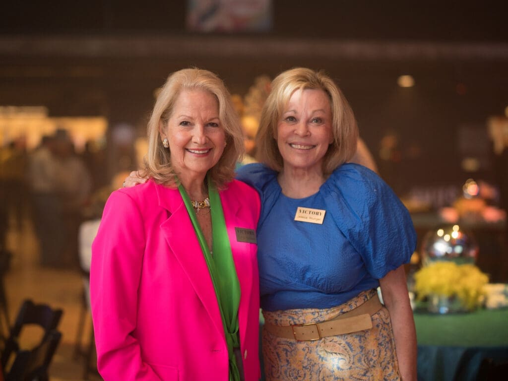 Victory founding members Glenda Nicholaon, Jessica Younger at the inaugural Victory Rally Ball (Photo by Daniel Ortiz)