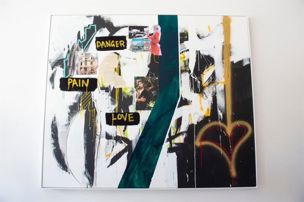 William Atkinson's, "Lo-Redux," 71 x 84 in, 2023 (Photo by Mark Anthony Nelson)