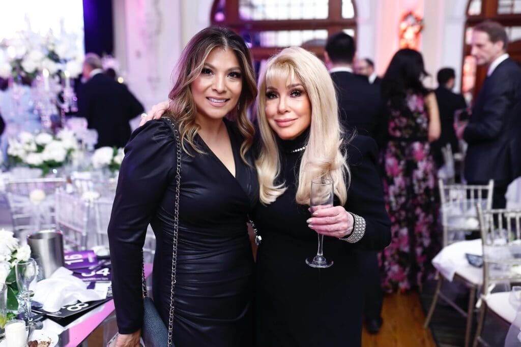 Harry Winston's Petra Martinez, honorary chair Sherri Zucker at the KNOWAutism 10th anniversary gala 