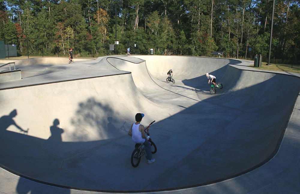 The Woodlands boasts eight skate parks. (Photo courtesy Northwest Skater)