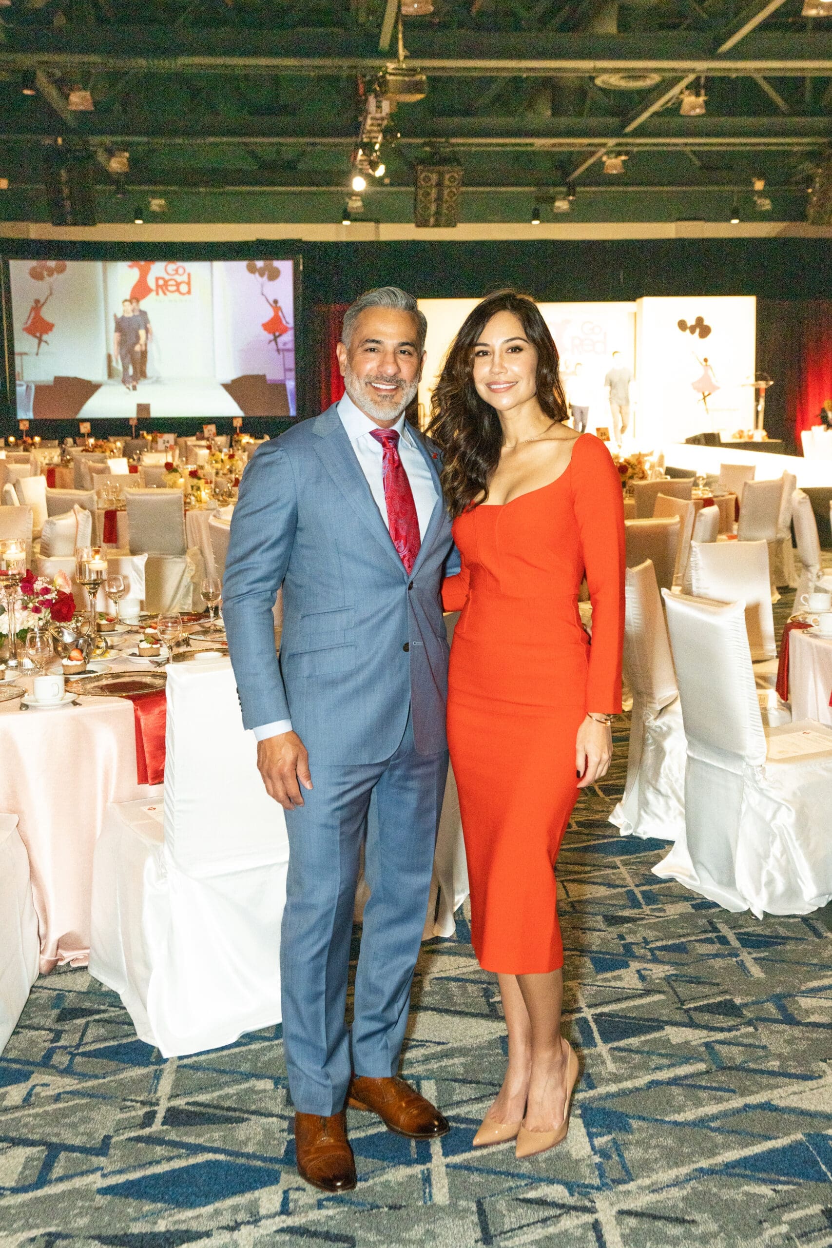 Hosts Lonny Soza and Elvira Graham chaired the Go Red for Women Luncheon in The Woodlands.