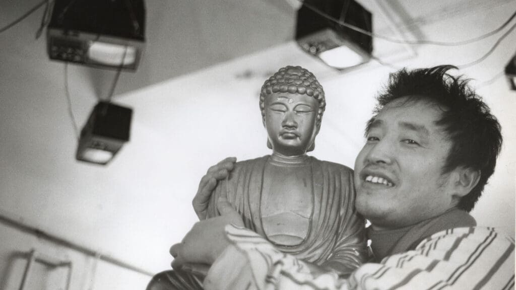 A still from "Nam June Paik: Moon is the Oldest TV," (2023), a documentary exploring this visionary Korean-American artist directed by Amanda Kim. (Courtesy The Nam June Paik Estate)
