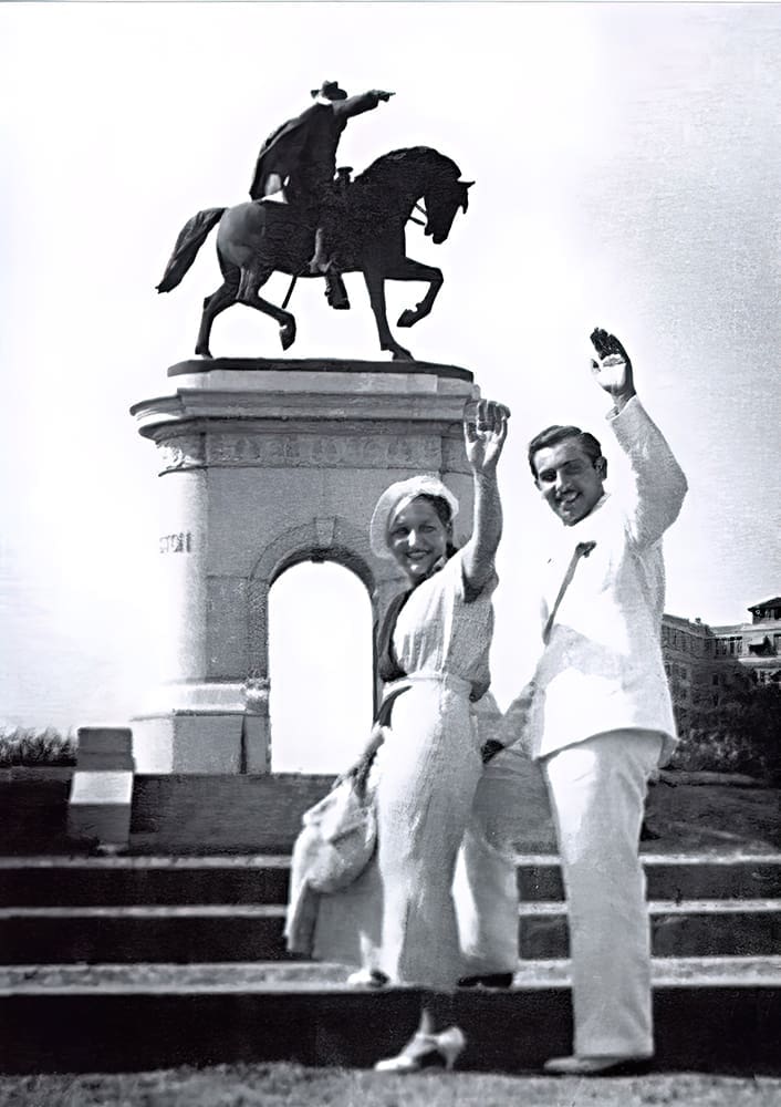 Kaye and Sonia Marvins arrive in Houston, 1935 (Courtesy the collection of Michael Marvins)