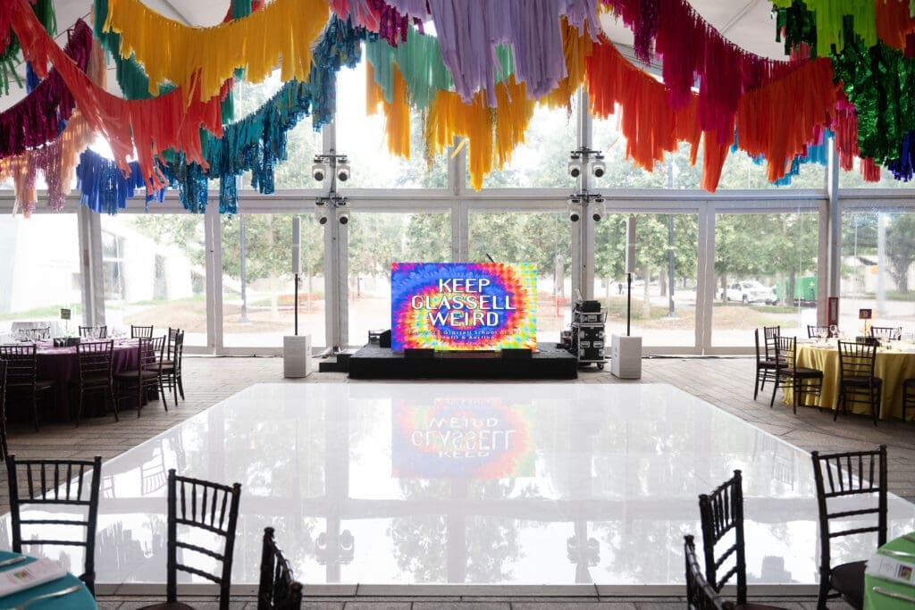 The popular party tent return  at the Glassell School of Art 'weird' gala  (Photo by Wilson Parish)