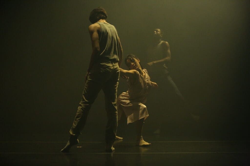 "changeling" by Ishida Dance typifies the company's use of archetypal narrative advanced by dramatic lighting.  (Photo by Amitava Sarkar)
