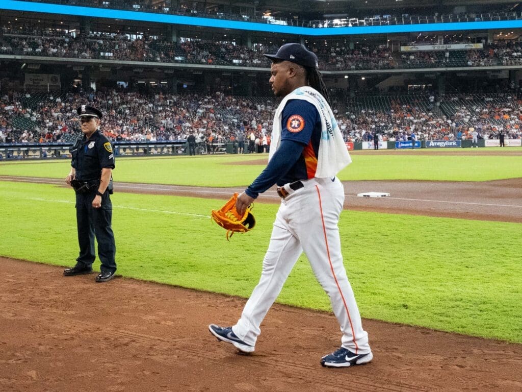 Framber Valdez is an A1 Ace who always puts in the work for the Houston Astros. (Photo by F. Carter Smith)

