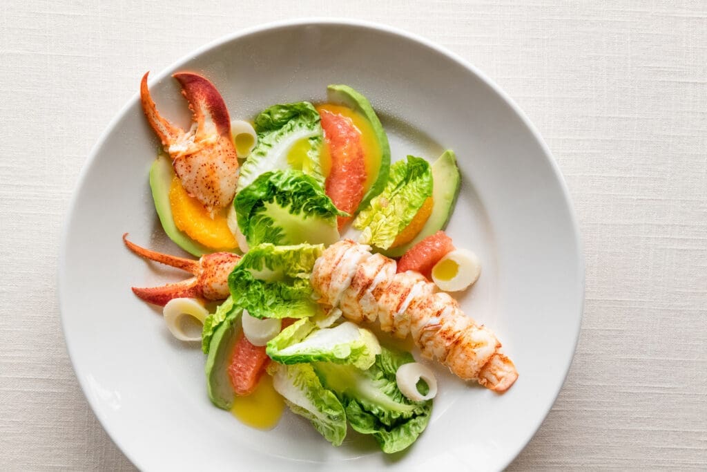 A rich and refreshing chilled lobster salad served at the new River Oaks District restaurant, Bari. (Photo by Debora Smail)