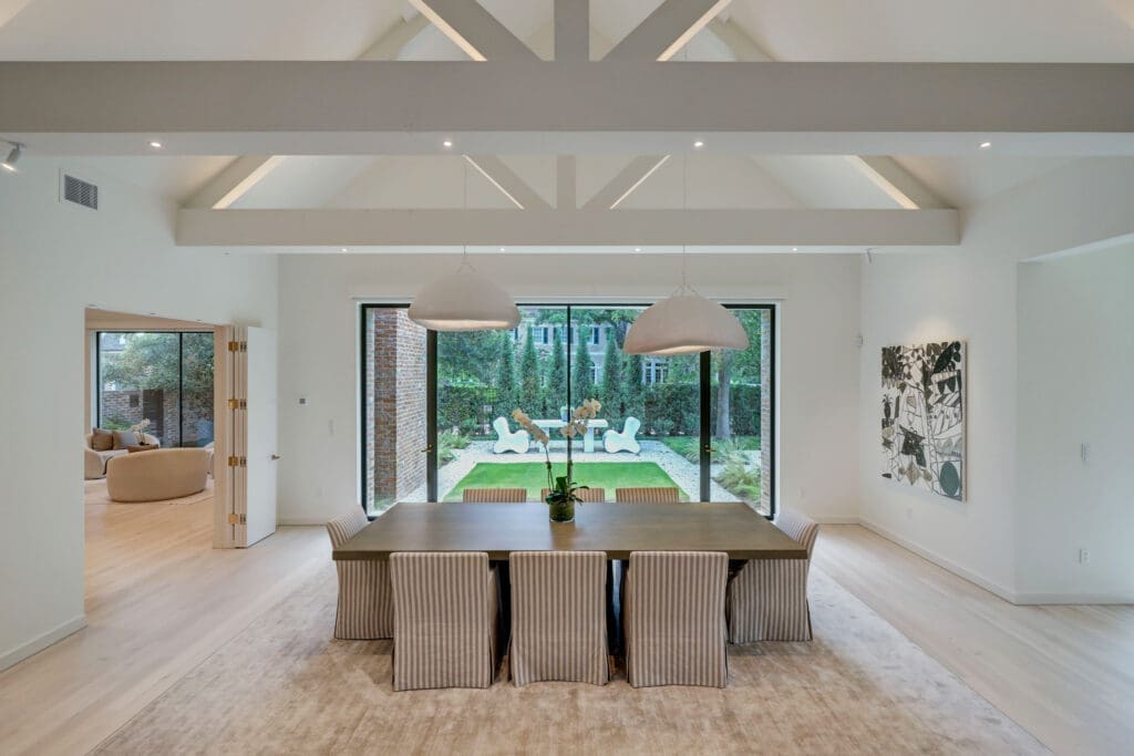 The formal dining area at 3404 Chevy Chase. (Photo by TK Images)