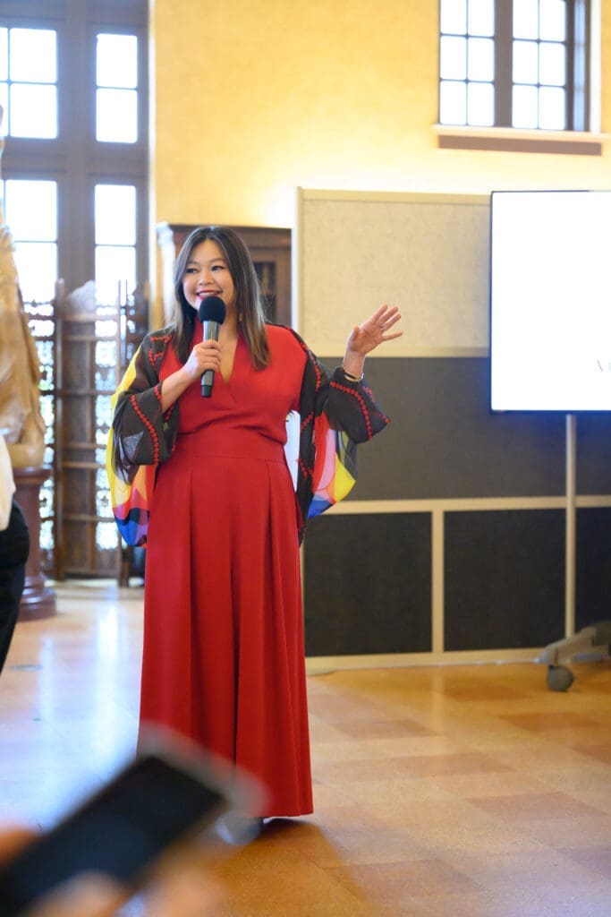 Designer Chloe Dao at the Ascend AAPI Spring Fashion Show (Photo by Ken Jones)