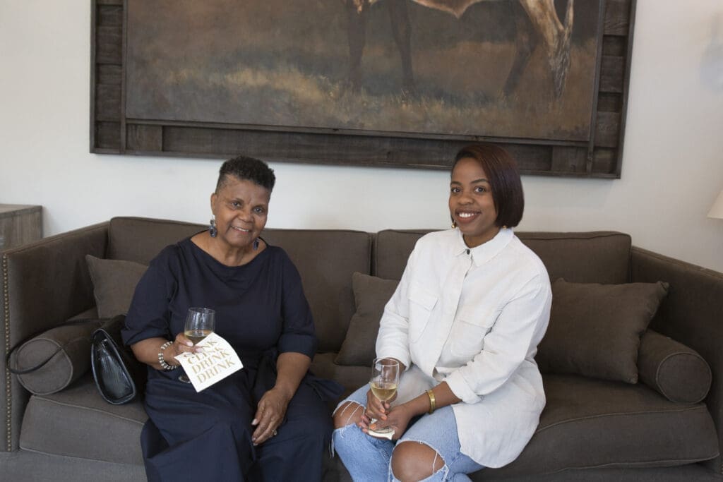 Merian Sherrod, Terri Hamm at the March Emerging Collectors Brunch (Photo by Mark Francis)