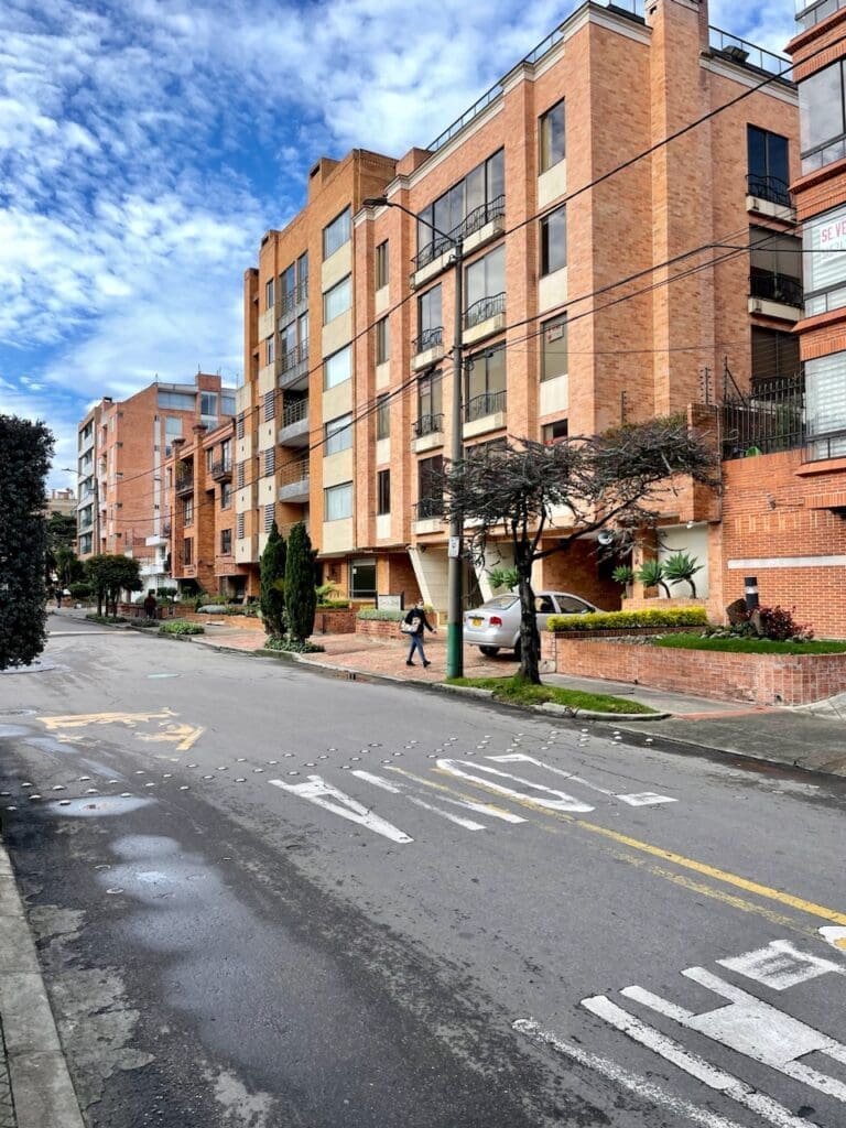 The streets of Bogotá, Colombia's capital city.  (Photo by Cole Von Feldt)