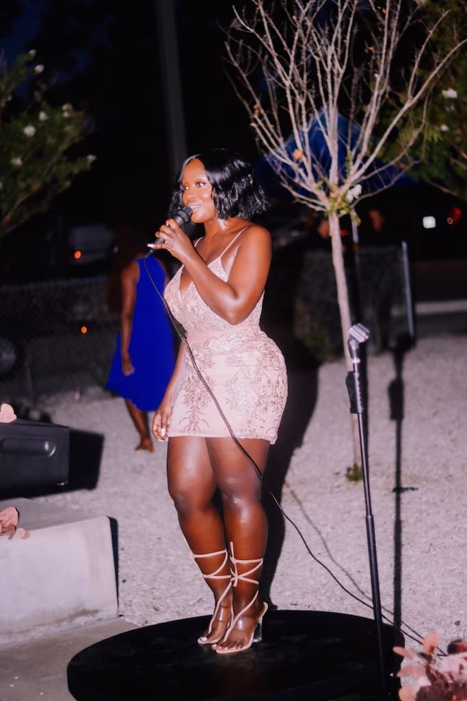 Founder Jennifer Sebasigari makes the scene at the SEBAS Foundation Live Fire Event.