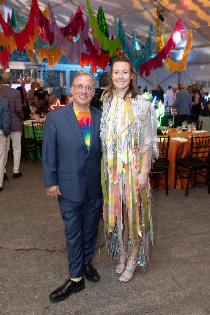 Glassell School of Art director Paul Coffey, Mathilde Bowen (Photo by Wilson Parish)