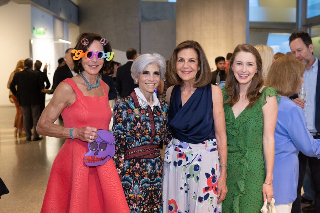 Heidi Gerger, Judy Nyquist, Jereann Chaney, Holland Chaney at the Glassell School of Art 'weird' gala (Photo by Wilson Parish)