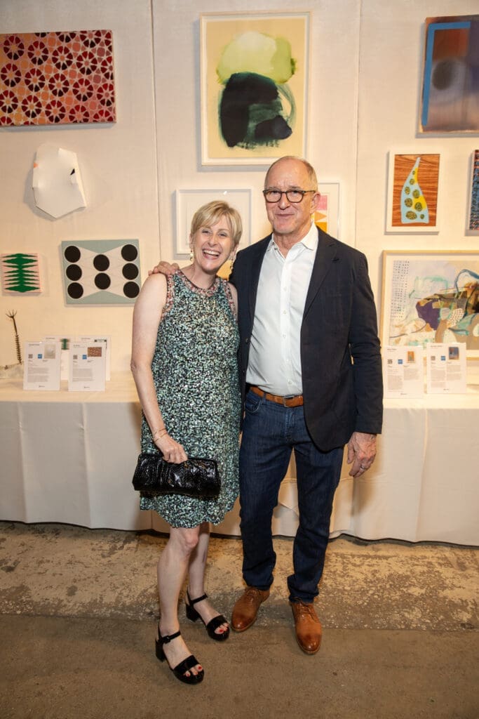 Nicole Longnecker, Sam Lasseter at the 2023 Glasstire Party & Auction (Photo by Jenny Antill Clifton)