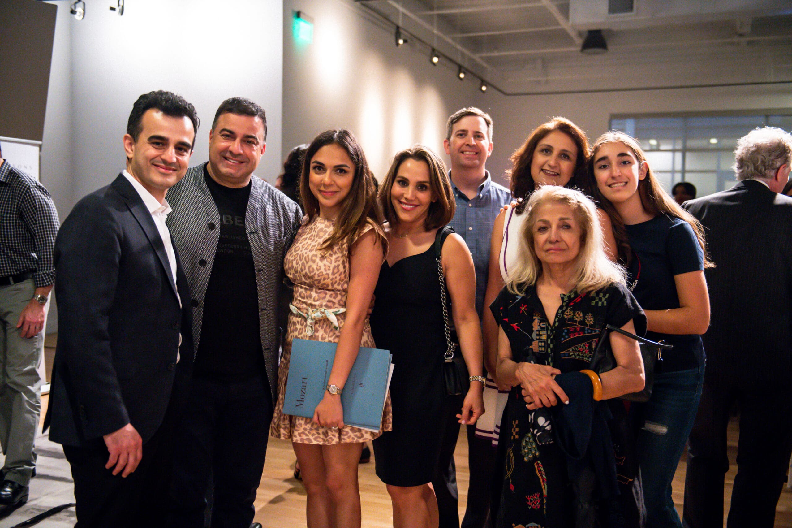 Khash Hematpour (doctor performer), Mike Bijan, Niloo Karbasian, Sepideh Bijan, Michael Chastant, Neda Chastant, Sheri Golbabaie, Eileen Chastan (Photo by Matthew Rood)