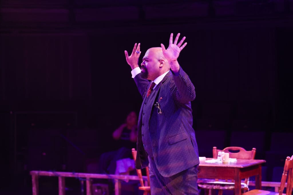 LaBraska Washington in Stages' production of "Thunder Knocking On The Door" (Photo by Melissa Taylor)