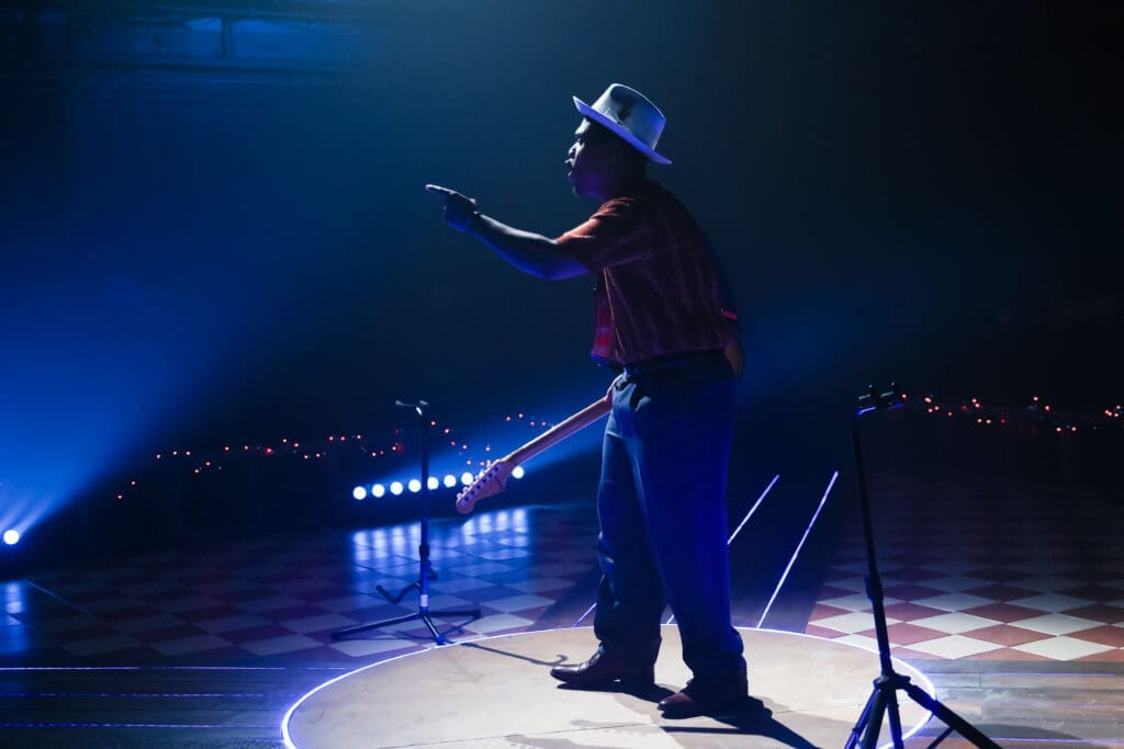 LaBraska Washington in Stages' production of "Thunder Knocking On The Door" (Photo by Melissa Taylor)