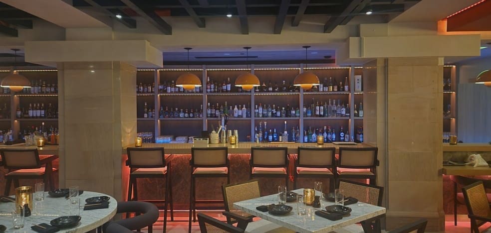 The Lounge at Musume featuring sake, Japanese whisky and craft cocktails. (Photo by Maria Diss)