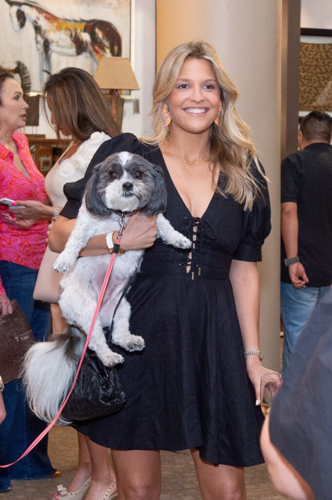 Carson Brown with Piper at the Citizens for Animal Protection Celebrity Paws Gala launch party  (Photo by Jacob Power)