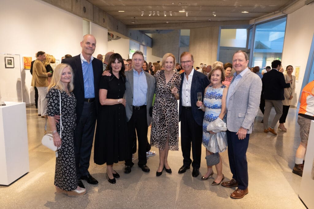 Sandy & Reid Smith, Tony & George Mangieri, Sue & Rusty Burnett, Susan & Buddy McClung at the Glassell School of Art 'weird' gala  (Photo by Wilson Parish)