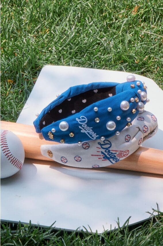 The Lele Sadoughi X MLB Collaboration capsule collection, online only, launched on the first day of summer. 