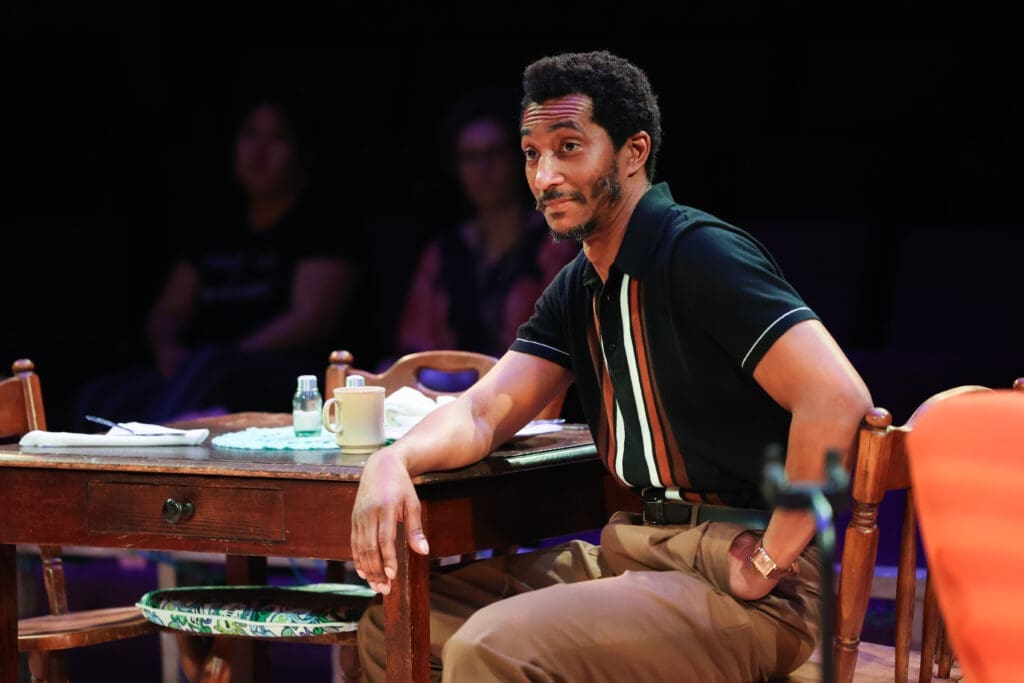 Steven J. Scott in Stages' production of "Thunder Knocking On The Door" (Photo by Melissa Taylor)