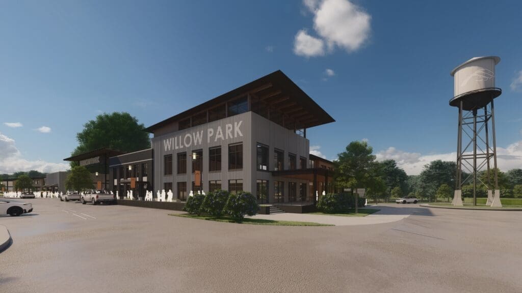 With the success of The Shops at Willow Park, The District will add residential with plenty of greenspace.
