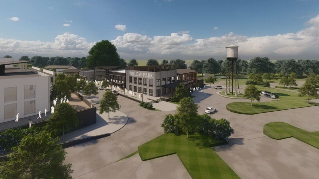The District will add new dining and entertainment along with apartments, homes and townhomes.