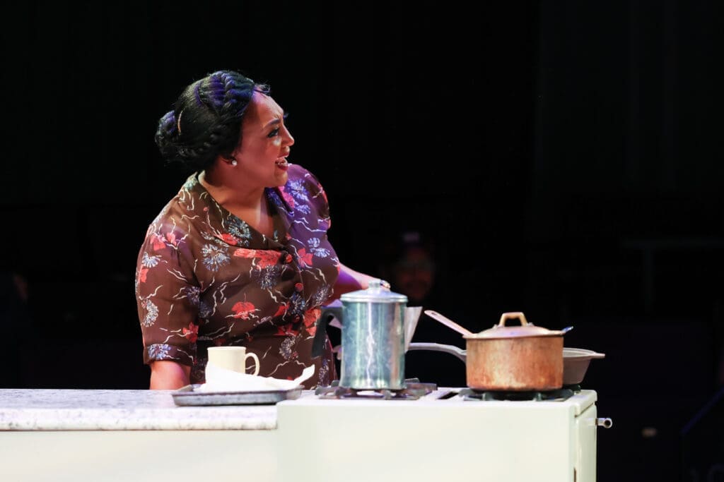 Troi Coleman in Stages' production of "Thunder Knocking On The Door" (Photo by Melissa Taylor)