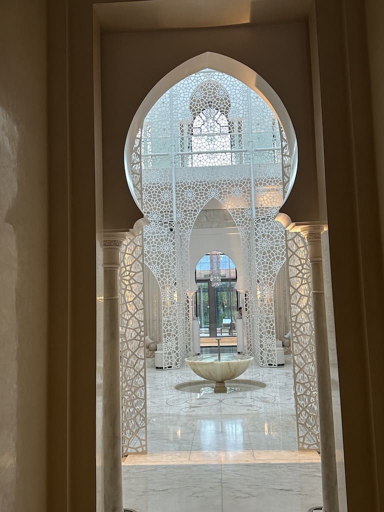 Entry to the Royal Mansour spa in Marrkech, Morocco