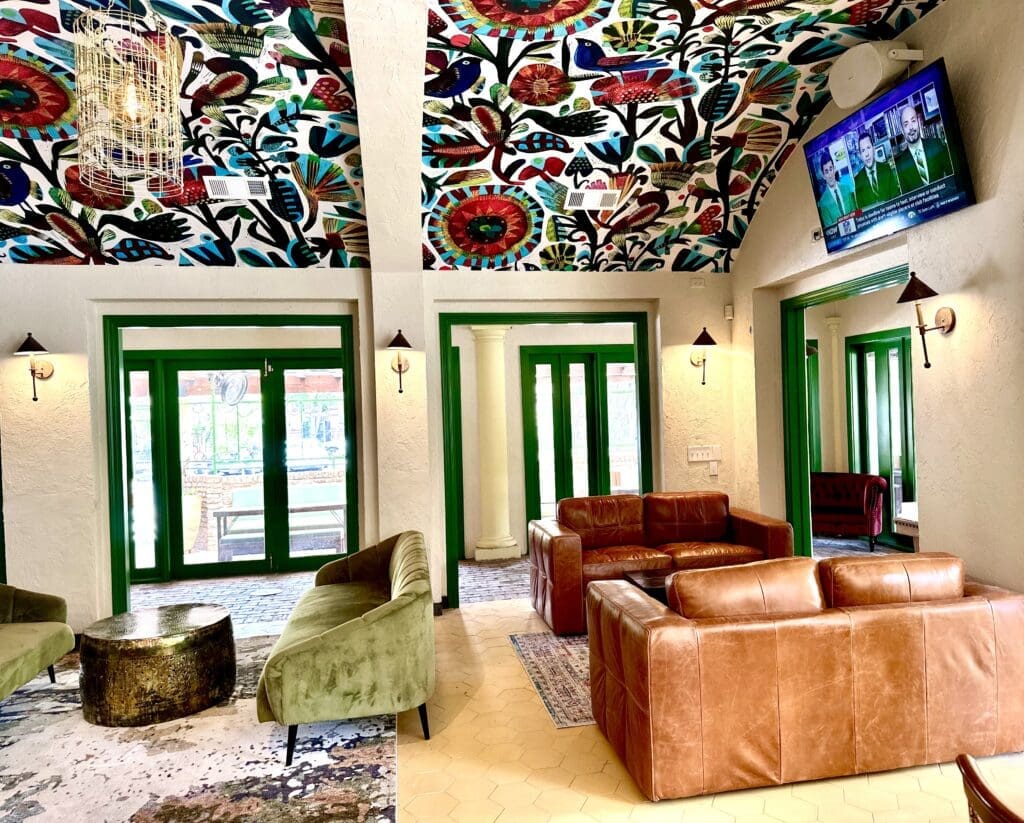 Another view of the inside of Verde Garden at the new Houston development, Harlow District.  (Photo by Dustyn Zenner)