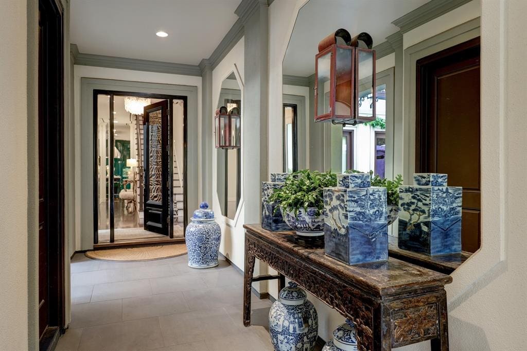 Entry to the luxurious 'Tuscan Villa' townhome at 5722 Logan Lane (Photo by TK Images/Compass)