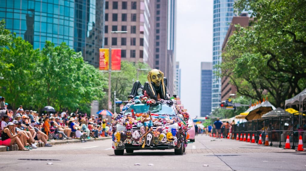 Face Your Fears at the Orange Show Art Car Parade (Photo by Morris Malakoff and Danitza Ladwig)