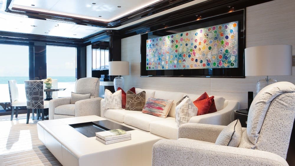  Tilman Fertitta's office on his superyacht 'Boardwalk' (Photo courtesy of Fertitta Entertainment)