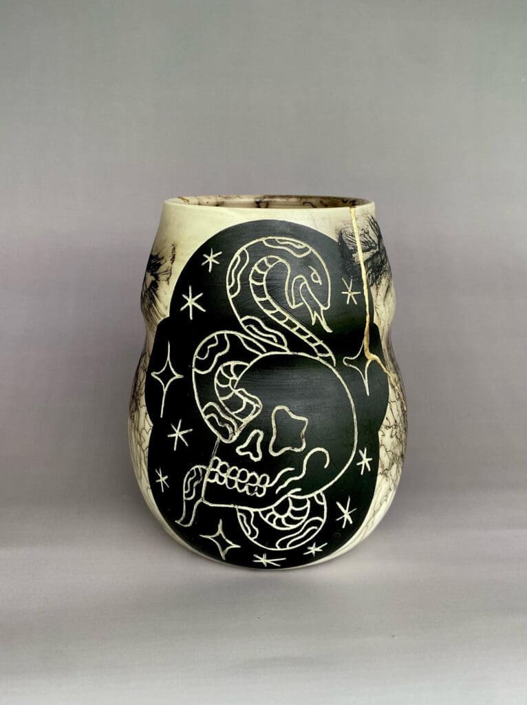 Nadia Rosales's "Connection," 2023, which previously debuted at Lone Gallery in Dallas. (Photo courtesy of {neighborhood}/Lone Gallery)