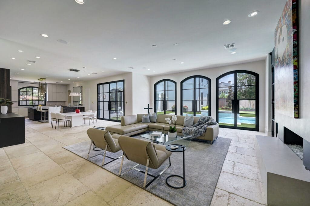 The $1.5 million renovation including creating an open floor plan at 5620 Bordley. (Photo by TK Images)